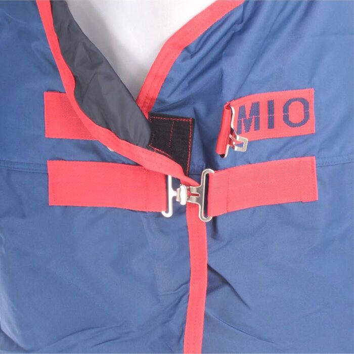 Демісезонна кінська попона Horseware Amigo Mio, темно-синя з червоним, легка, розмір на вибір