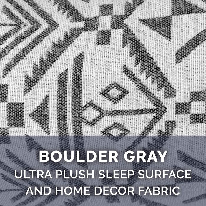 Холодне ліжко для собак Furhaven з гелевою піною, плюш та декор у стилі південно-західного килима, дизайн у стилі дивану знімний, пральний чохол, фіолетово-сірий, розмір L, 91 x 69 x 17 см