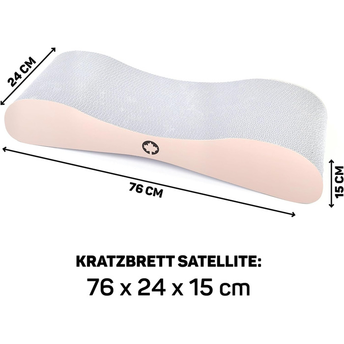 Котячий когтетоп Satellite 2.0 - рожевий, когтешліфувальник, іграшка для котів