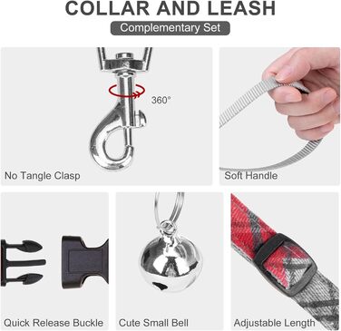 Нашийник та поводок для собак ExPawlorer – класичний вишуканий комплект для середніх собак, сірий колір, не тягне, регульований, надійний для прогулянок