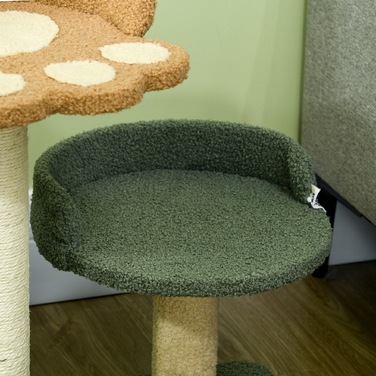 PawHut Cat Tree, легко переміщається, кігтеточка для кішок 52 см з 2 ярусами, Play Ball, Sisal, Indoor| Аосом