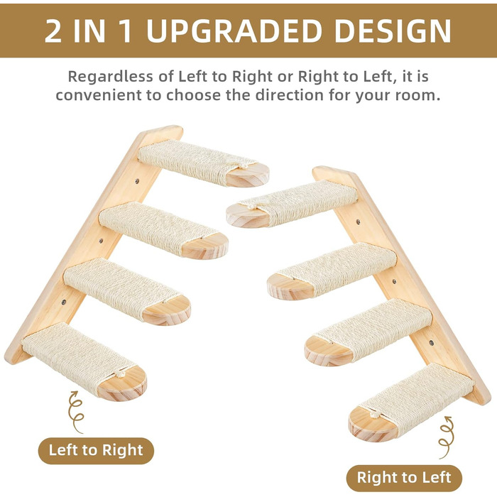 Сходи для котів DaizySight: 4-ступенева кріпиться до стіни, для лазіння, ігор та відпочинку