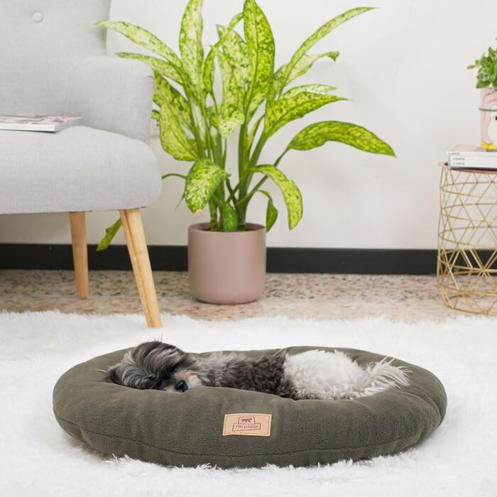 Килимок для собак та котів Ferplast Relax Microfleece 55/4 - м'який, з мікрофлісу, сірий, 65 x 42 см