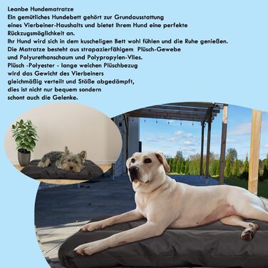 Підстилка для собак, лежанка, матрац для собак (Чорний Оксфорд, L:100x70x8 см)