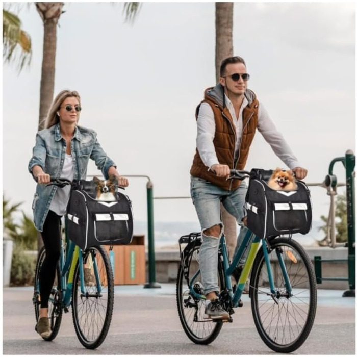 Водонепроникний рюкзак-кошик для собак, велосипедний, переноска для прогулянок на природі