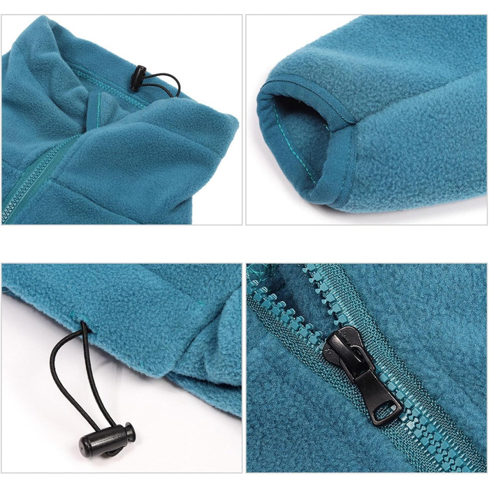 Теплий зимовий халат для собак з флісу з ніжками для великих, середніх та маленьких порід, теплий піжамний халат для собак, Чіхуахуа (Синій, XS)