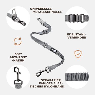 Авторемень для собак Wuglo 30-95см: безпека та комфорт у автомобілі