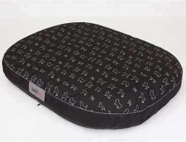 HobbyDog Овальне лежанка для собак MOWCWP2 + іграшка Spieltau: м'який лежак, килимок, матрац для собак, різні розміри (XXL 130x100 см)