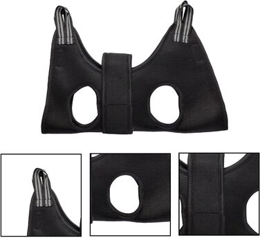 Грумерський жилет для собак та котів YRRYGMN | для грумінгу, купання, стрижки та обрізки кігтів. Чорний