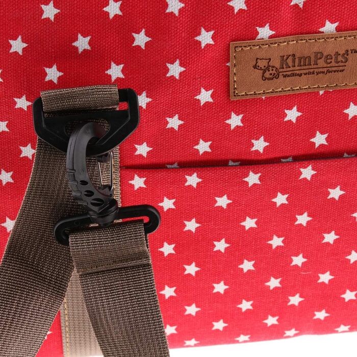 Транспортна сумка для домашніх тварин: переноска для собак, котів, цуценят до 5 кг (червона)