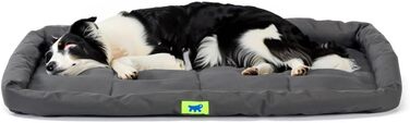 Ортопедична лежанка для собак великих порід Ferplast - чорна, водонепроникна, 91 x 58 x 5 см