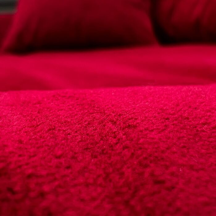 Ортопедичне ліжко для собак Tierlando Tiffany Couture XL XXL: велике собаче ліжко з меморі-піною, знімний чохол, 145x105 см, темно-червоний