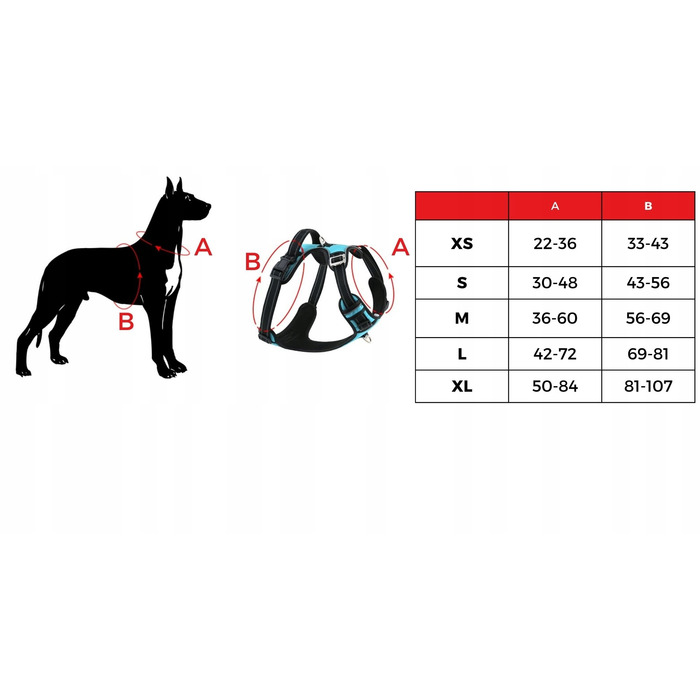 Регульована шлейка для собак HUGGY DOGGY, синя, розмір S