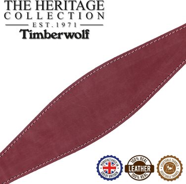 Льоняний нашийник для собаки Ancol Timberwolf, малинового кольору, 34-43 см