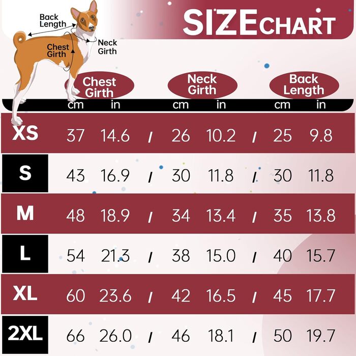 Комбінезон для собак, теплий, вітронепроникний, для маленьких, середніх та великих собак (Червоний, M)