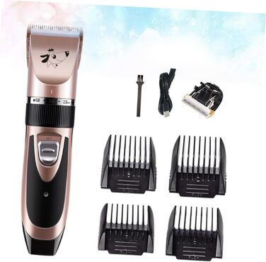 Електрична машинка для стрижки котів Supvox - набір для догляду за домашніми тваринами, рожеве золото