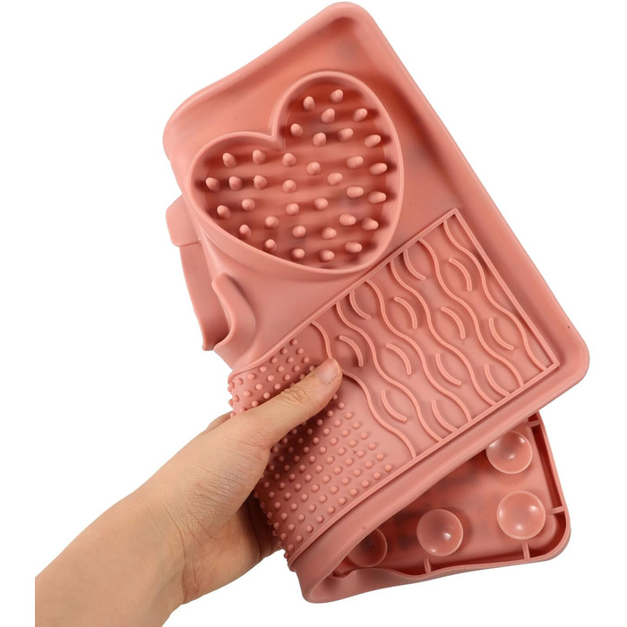 Килимок для собак - повільний годівник великого розміру з присосками, антиковзаюча поверхня, легко миється, сприяє повільному годуванню, підходить для цуценят та домашніх тварин