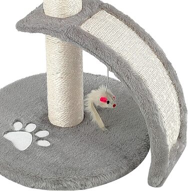 Дерев'яний кігтеточка для котів Beltom® Kratzbaum 54 см, сірий