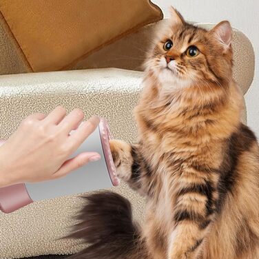 Автоматична мийка лап для собак - USB-зарядка, для маленьких, середніх, біла, рожева