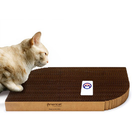 Кігтеточка для котів Americat XL, двостороння, з картону, міцна, без ворсу, довговічна