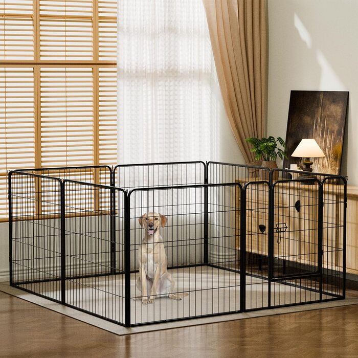 Металевий вольєр для собак та цуценят. Розсувний вольєр-загон для тварин, вигул на вулицю. 12/8 шт.