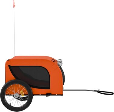 Навіс для собак Robuster, Oxford-тканина, ПВХ-вікно, вантажопідйомність до 45 кг, оранжево-чорний, модель 94005