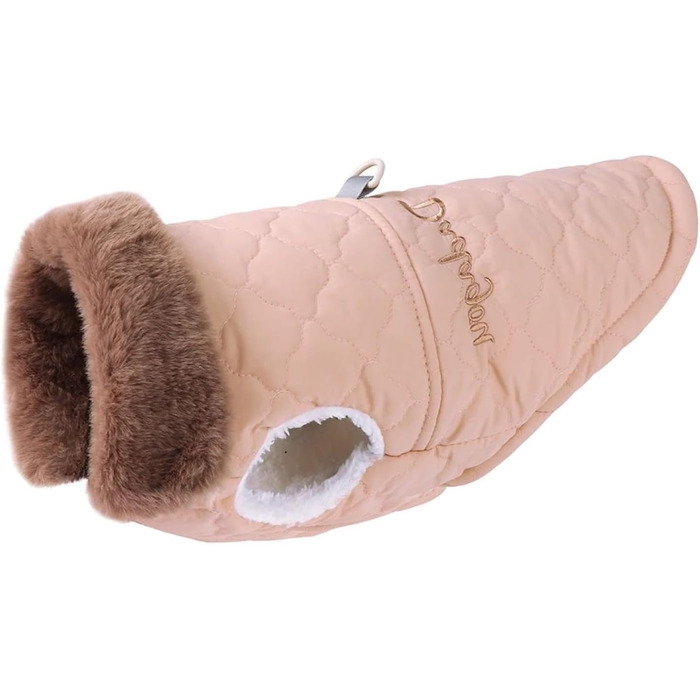 Зимова куртка для собак з кільцем D, вітронепроникна, стійка до бруду, для вулиці, для мопсів, шиба іну, чихуахуа, зелена (A, M)