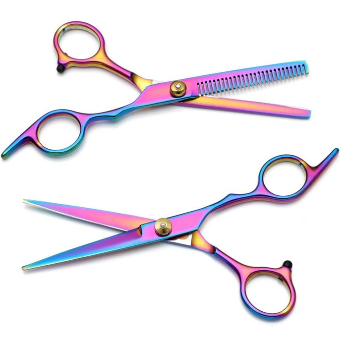 Набір ножиць для грумінгу тварин 4 шт. з нержавіючої сталі, для собак, котів, цуценят та кошенят