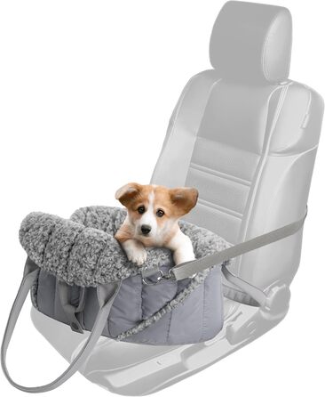 Сумка-переноска для собак, транспортувальна сумка, переноска для тварин, регульована висота, аксесуари для собак, переноска для подорожей, 38x24x28 см, розмір Asche 1: 38x24x28 см Asche