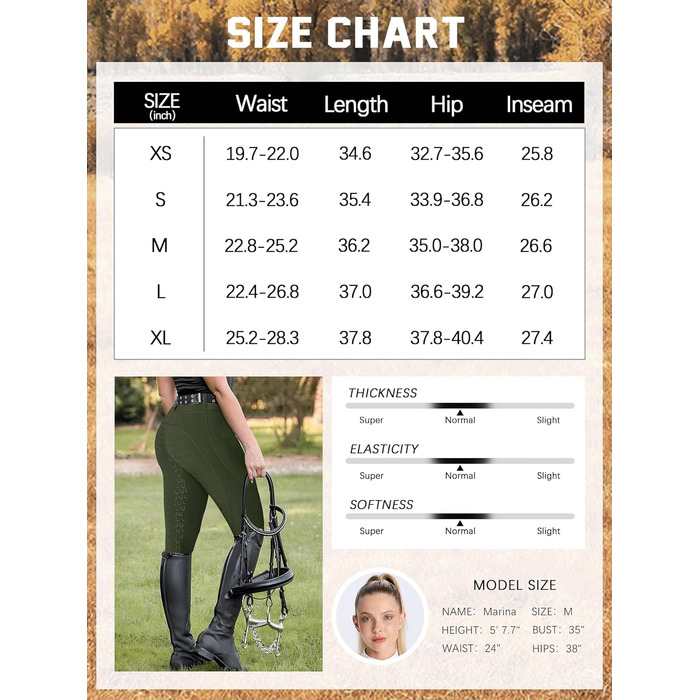 Жіночі штани для верхової їзди DMVOD з силіконовим зчепленням - зручні та стильні рейтузи для жінок (зелений, XS)