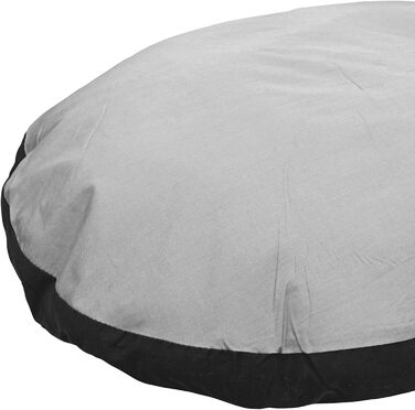 Овальна подушка Karlie 80×62×10 см сіро-чорна для собак і котів