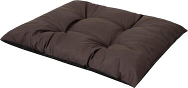 М'яке ліжко для собак та котів, 84x65 см, коричневе. Зручне, з піднятими бортиками, легко миється. Підходить для маленьких собак та котів.