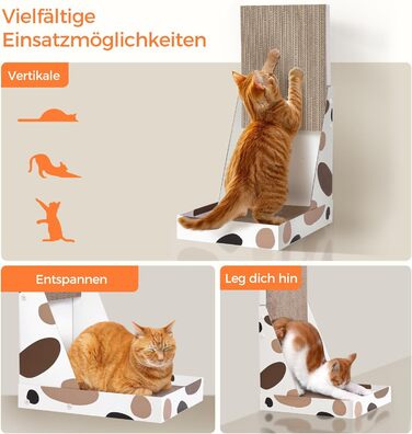 Котячий когтетопка ComSaf L-подібної форми, 64 см, з картону, для кішок, когтеточка, аксесуари для котів, когтеточки, котячі меблі