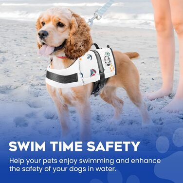 Жилет для плавання собак Paws Aboard – регульований, світловідбиваючий, зручний, різні кольори та розміри XXS-XL