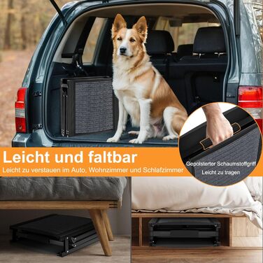 Рампа для собак Klappbare Hunderampe, алюміній, 157x43 см, до 110 кг, з антиковзким покриттям