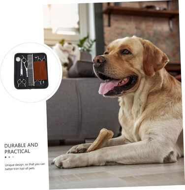 Набір ножиць для грумінгу собак з нержавіючої сталі. Інструмент для стрижки шерсті з округлими кінцями для безпечного догляду за тваринами