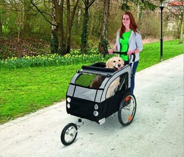 Тележка для собак TEFLON® до 40 кг - велосипедний причіп, функція візка для собак