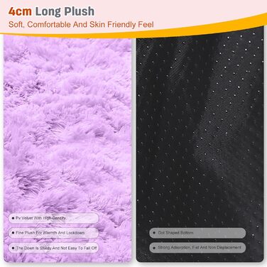 М'яке ліжко для собак PETCUTE з плюшу, 80х80 см, фіолетове. Зручне, тепле, з неслизьким дном, для великих та середніх собак. Легко миється.