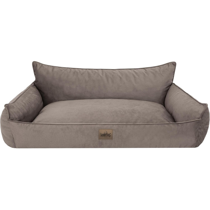 Ліжко для собак Joker - ліжко-кошик для маленьких, середніх та великих собак - м'яке ліжко для собак, диван для собак, знімний та пральний чохол, розмір L: 106 x 80 см, коричневий Fancy L, 106 x 80 см