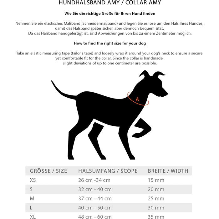 Нашийник для собак Джек Рассел з натуральної шкіри Amy - м'який, надійний, двошаровий нашийник для собак маленьких, середніх та великих порід (XS, Коричневий) XS (26.0-34.0 см)