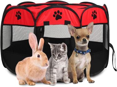 Змінний вольєр для цуценят Greensen: портативний, 600D Oxford, для собак, кроликів, морських свинок, котів (внутрішній/зовнішній)