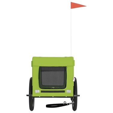 Транспортна сумка для собак і котів, велопричіп для собак, зелений та чорний, з оксфордської тканини та металу