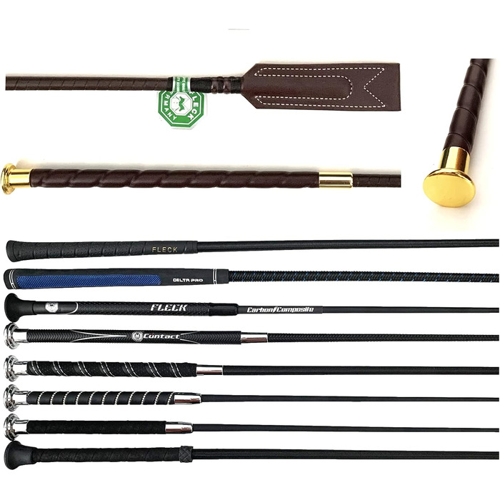 Плетена батигувка для верхової їзди (60 см, гнучка, штучна шкіра, коричнева)