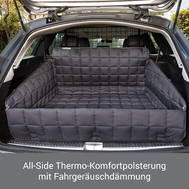 Захисна килимок для багажника автомобіля Doctor Bark для собак з захистом краю багажника, товстою підкладкою, прання при 95°C, захистом від подряпин та шерсті, для SUV, Van, легкових автомобілів (Розмір S - 60x90 см/Сірий)