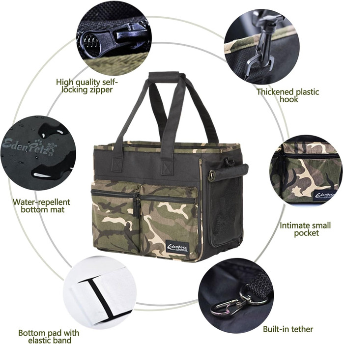 Транспортна сумка для котів та собак Galatée Tragetasche, сіра, складана, схвалена авіакомпаніями