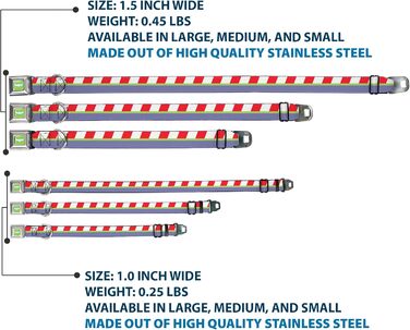 Нашийник для собак з пряжкою, мотив Бетмена, ланцюгові ланки, 33-45,7 см, ширина 3,8 см (червоний/зелений/фіолетовий)