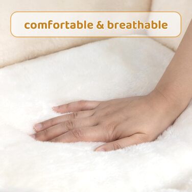 Ліжко для котів та собак Hollypet, м'яке, дихаюче, 55x45x15 см, жовте