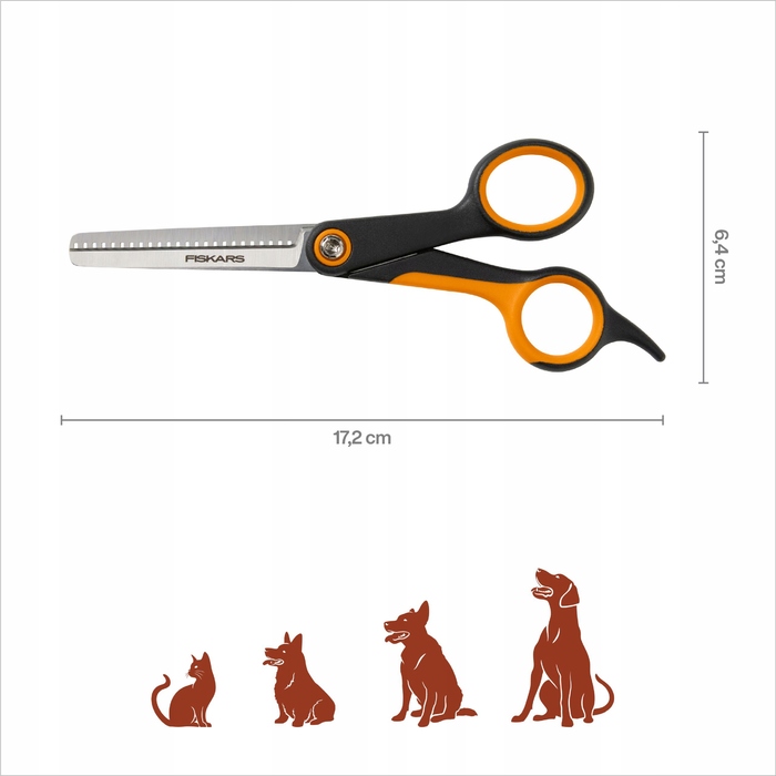 Ножиці-пропоривники Fiskars Pet Care для стрижки собак та котів, 17,2 см