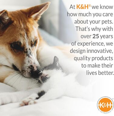 Підняте охолоджувальне ліжко з навісом K&H для собак і котів, середнє, M