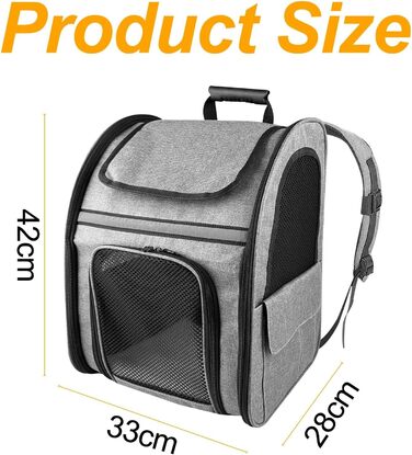 Рюкзак для кота, рюкзак-переноска для тварин, рюкзак для транспортування кота, рюкзак-переноска для собак та котів